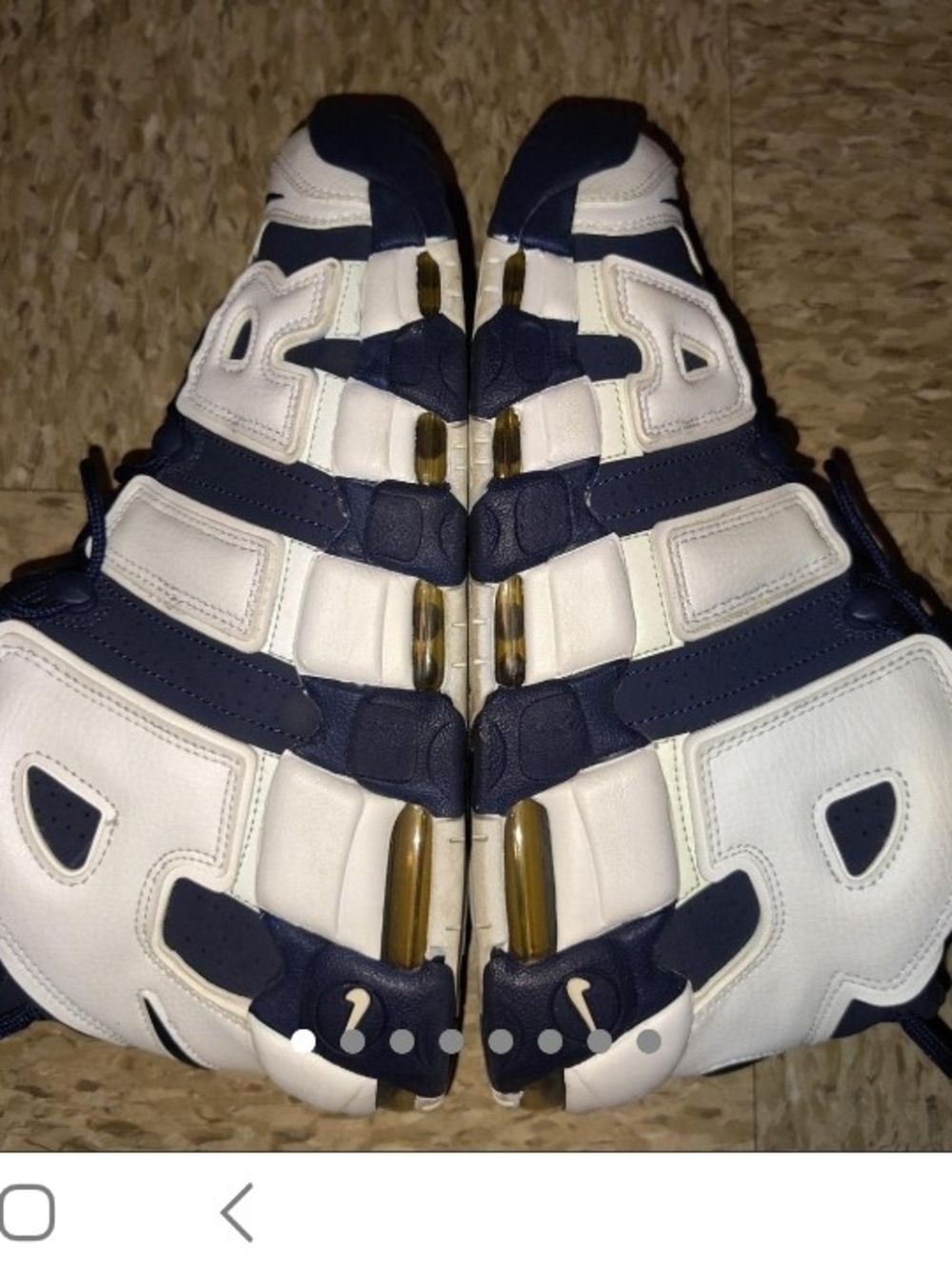 Nike Air More Uptempo Men's White & Blue Sneakers Olympic
